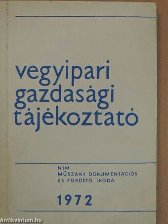 Vegyipari Gazdasági Tájékoztató 1972/6.