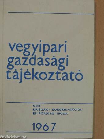 Vegyipari Gazdasági Tájékoztató 1967/4.