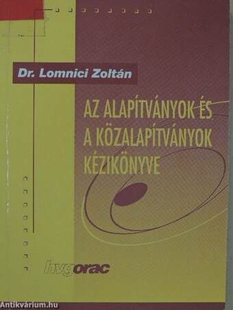 Az alapítványok és a közalapítványok kézikönyve