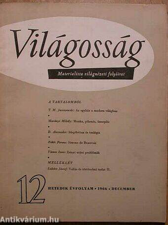 Világosság 1966. december