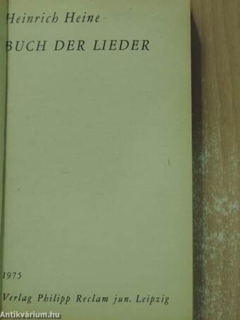 Buch der Lieder