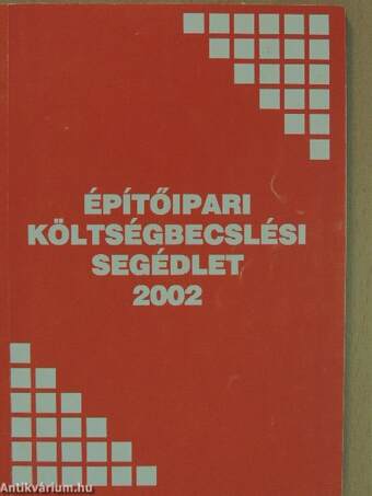 Építőipari költségbecslési segédlet 2002