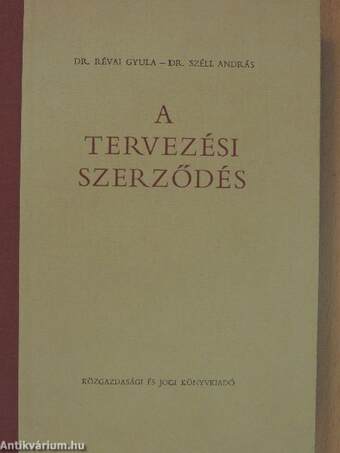 A tervezési szerződés