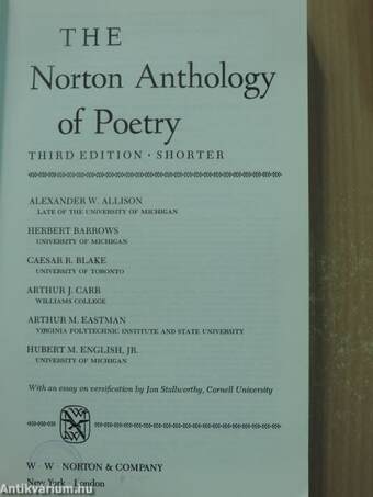 The Norton Anthology of Poetry