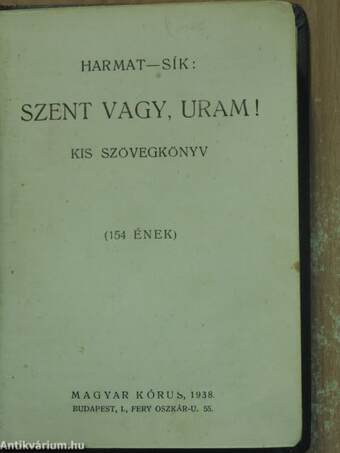 Szent vagy, Uram!