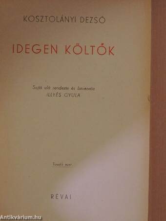 Idegen költők