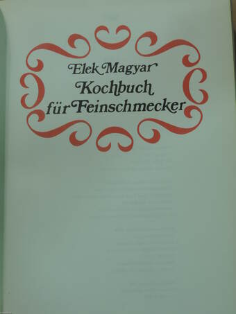 Kochbuch für Feinschmecker