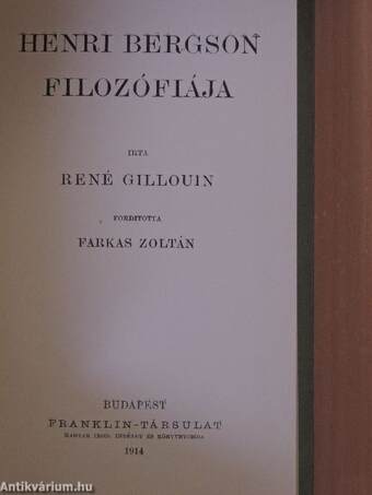 Henri Bergson filozófiája