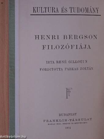 Henri Bergson filozófiája