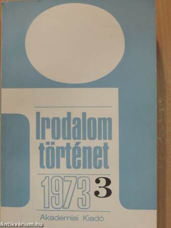 Irodalomtörténet 1973/3.
