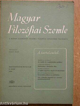 Magyar Filozófiai Szemle 1968/2.