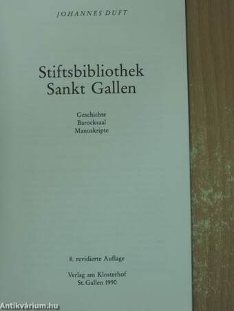 Stiftsbibliothek Sankt Gallen