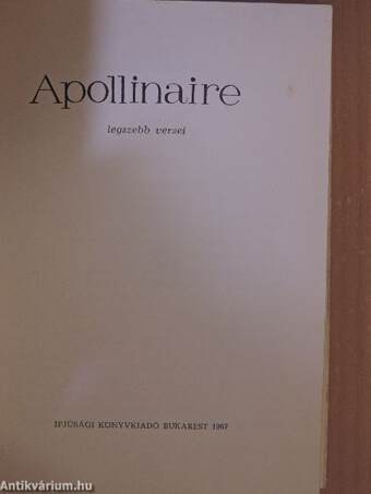 Apollinaire legszebb versei