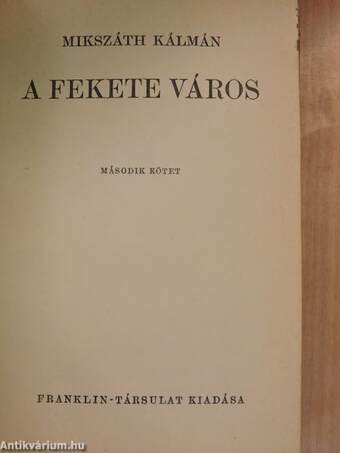 A fekete város I-II.