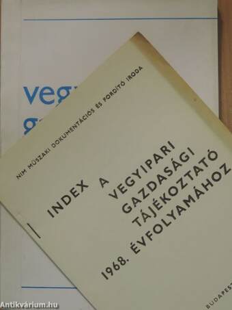 Vegyipari Gazdasági Tájékoztató 1969/1-6.