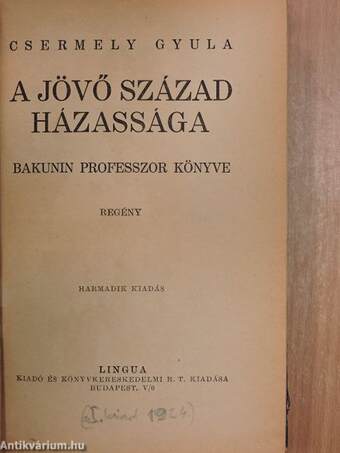 A jövő század házassága