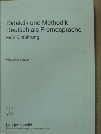 Didaktik und Methodik Deutsch als Fremdsprache