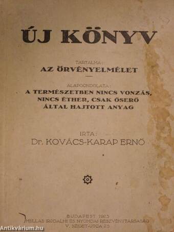 Új könyv - Az örvényelmélet