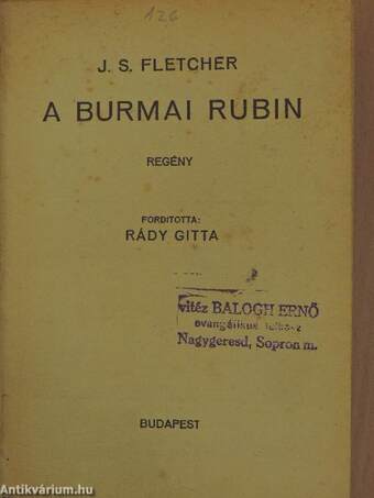 A burmai rubin/A gyöngyhajó