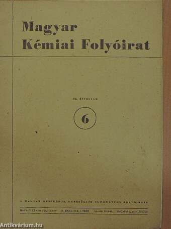 Magyar Kémiai Folyóirat 1952. június