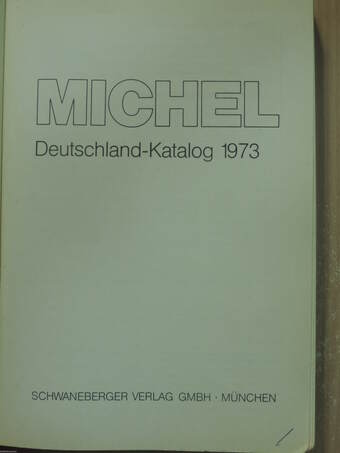 Michel Briefmarken Katalog - Deutschland 1973