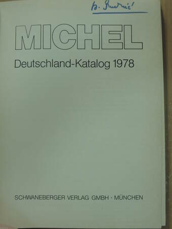 Michel Briefmarken-Katalog - Deutschland 1978