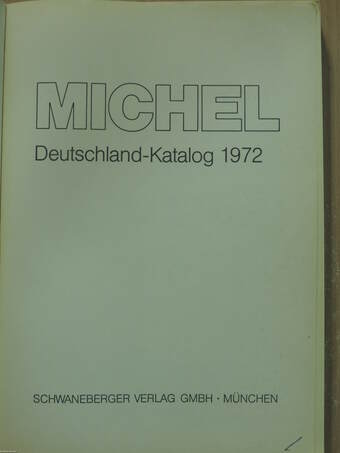 Michel Briefmarken Katalog - Deutschland 1972