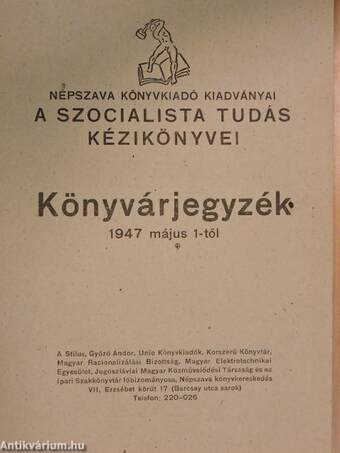 Könyvárjegyzék