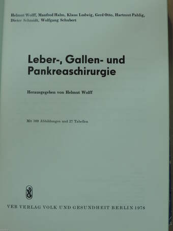 Leber-, Gallen- und Pankreaschirurgie