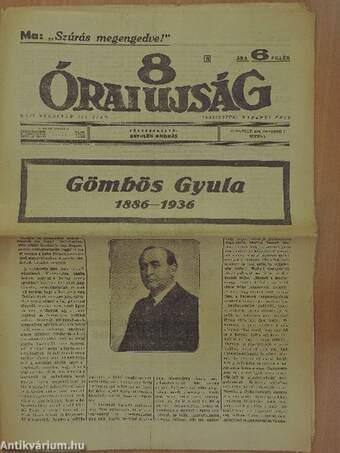 8 Órai Ujság 1936. október 7.