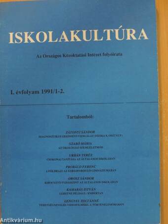 Iskolakultúra 1991/1-10.