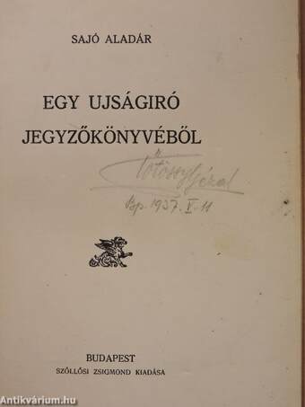 Egy ujságiró jegyzőkönyvéből