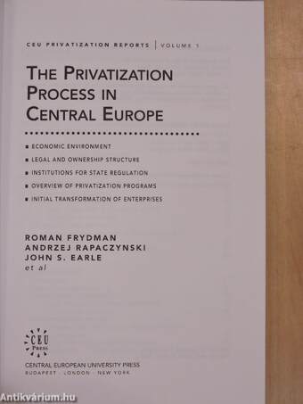 The privatization process in Central Europe