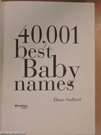 40,001 best Baby names