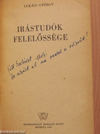 Irástudók felelőssége