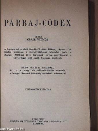 Párbaj-Codex