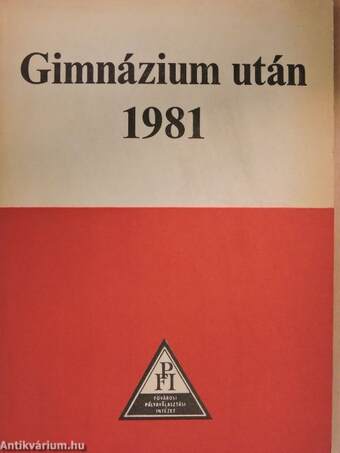 Gimnázium után 1981