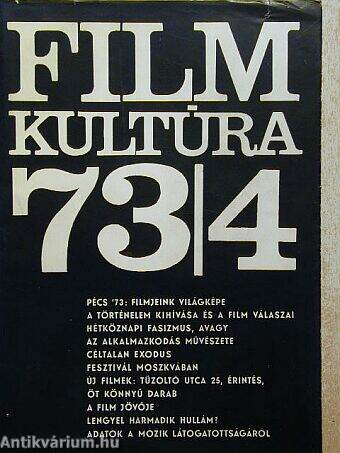 Filmkultúra 1973. július-augusztus