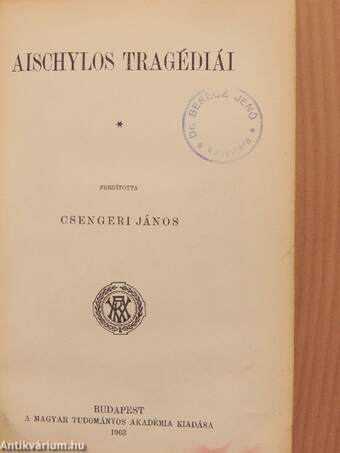 Aischylos tragédiái