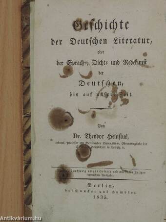 Teut, oder theoretisch-praktisches Lehrbuch der gesammten Deutschen Sprachwissenschaft IV. (gótbetűs)