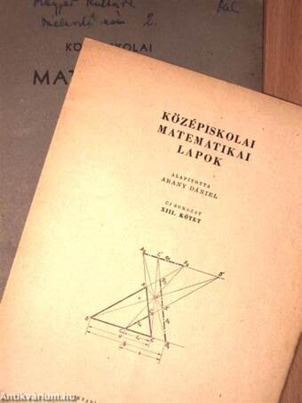 Középiskolai matematikai lapok 1956. évi 5. szám