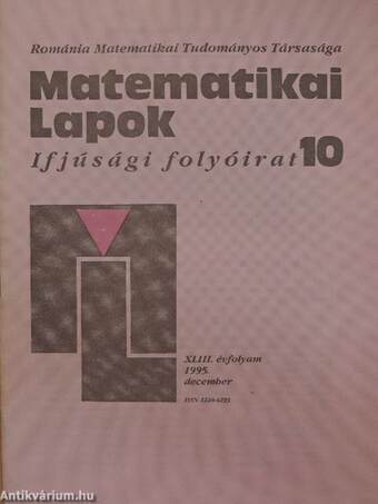 Matematikai Lapok 1995. december