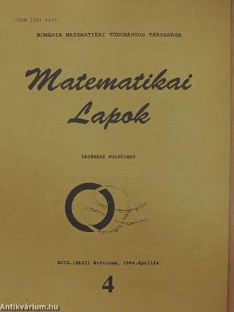 Matematikai Lapok 1994. április