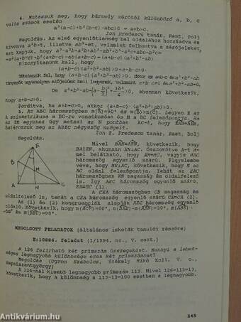 Matematikai Lapok 1994. április