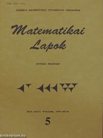 Matematikai Lapok 1994. május