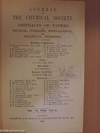 Journal of the Chemical Society 1915/II.