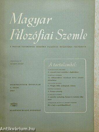 Magyar Filozófiai Szemle 1967/4.