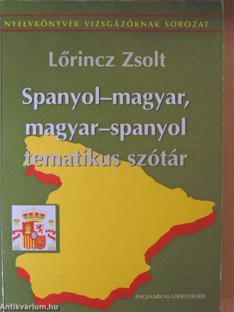 Spanyol-magyar, magyar-spanyol tematikus szótár