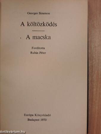 A költözködés/A macska