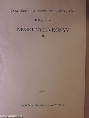 Német nyelvkönyv II.